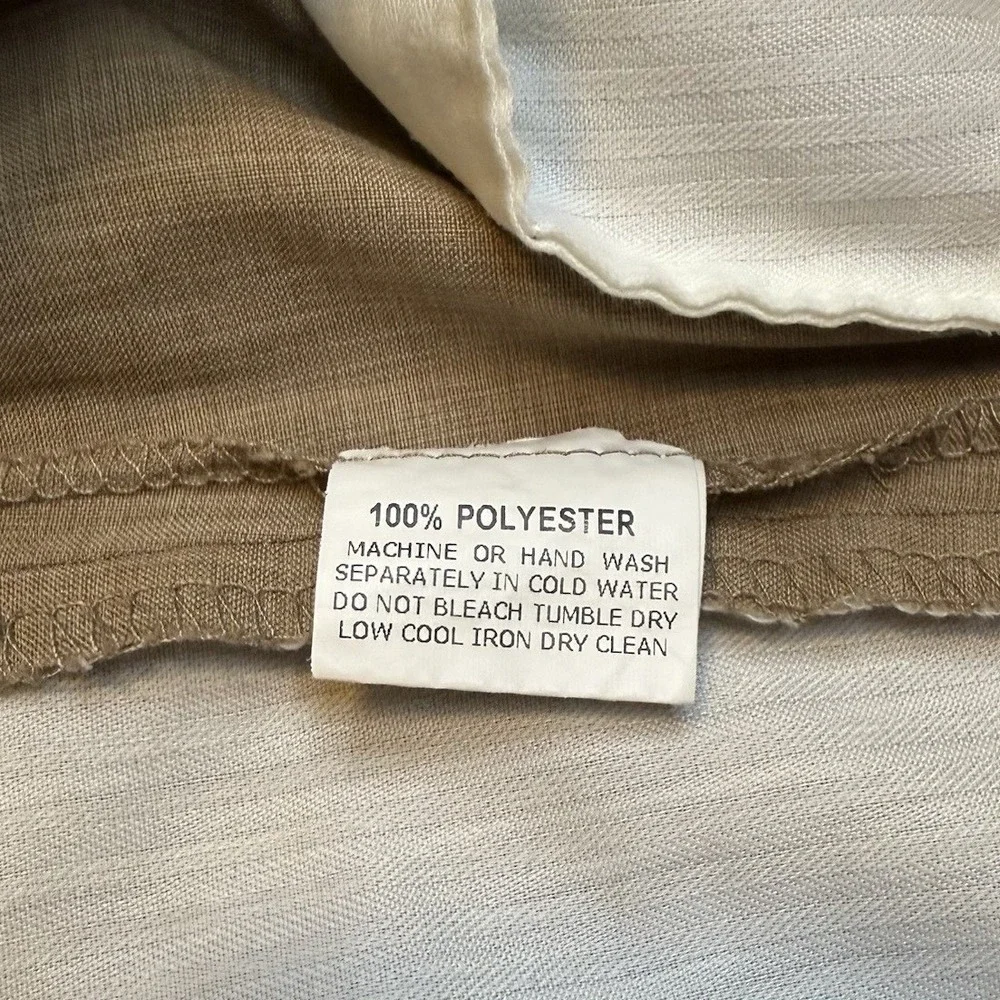 Tom James Dress Shorts‎ Men 40 Flat Front Regular Fit Tan Lightweight Chino